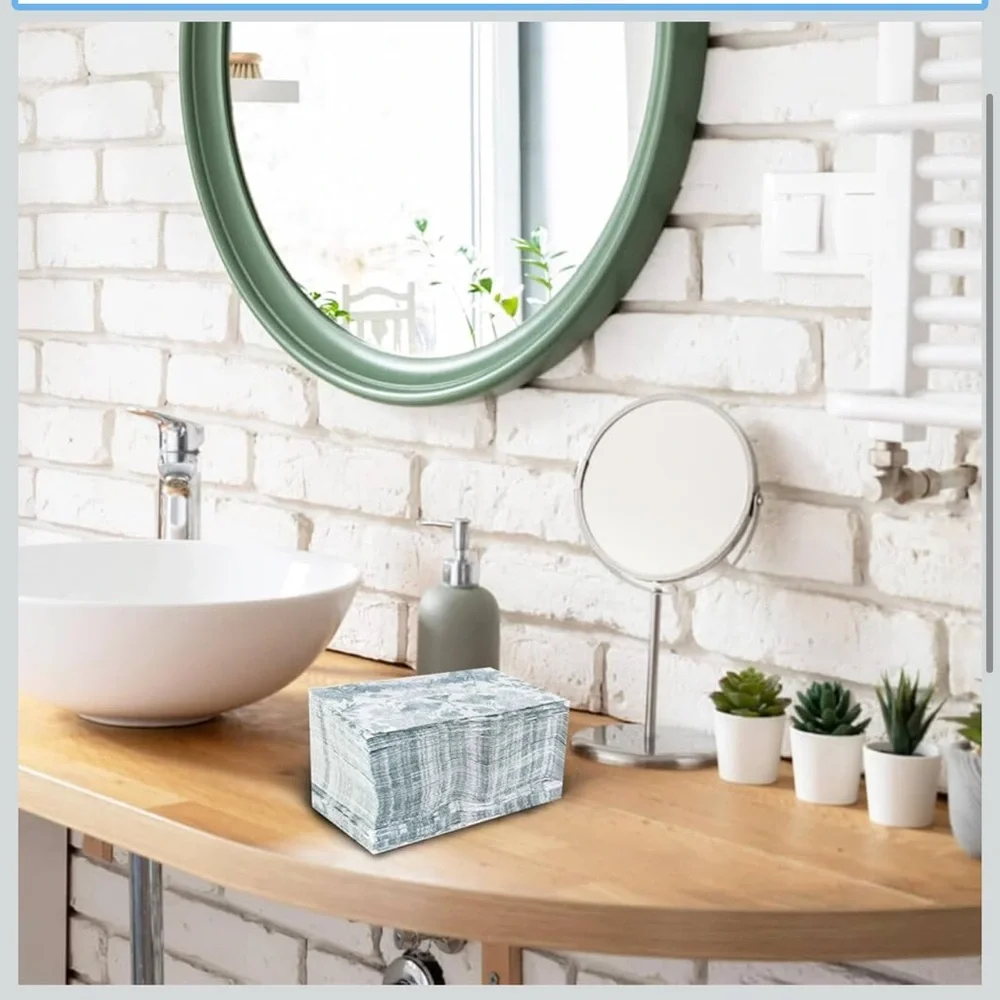 Floral liner feel disposable napkins - Picture 2 of 6